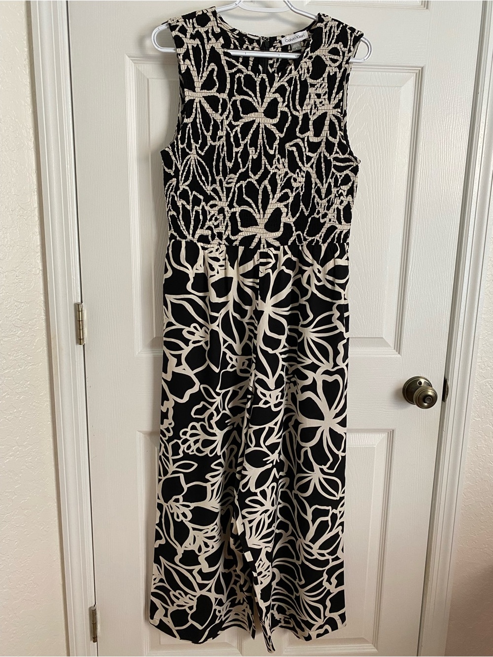 NWOT Calvin Klein Sleeveless Wide-Leg Palazzo Jumpsuit | Size 6